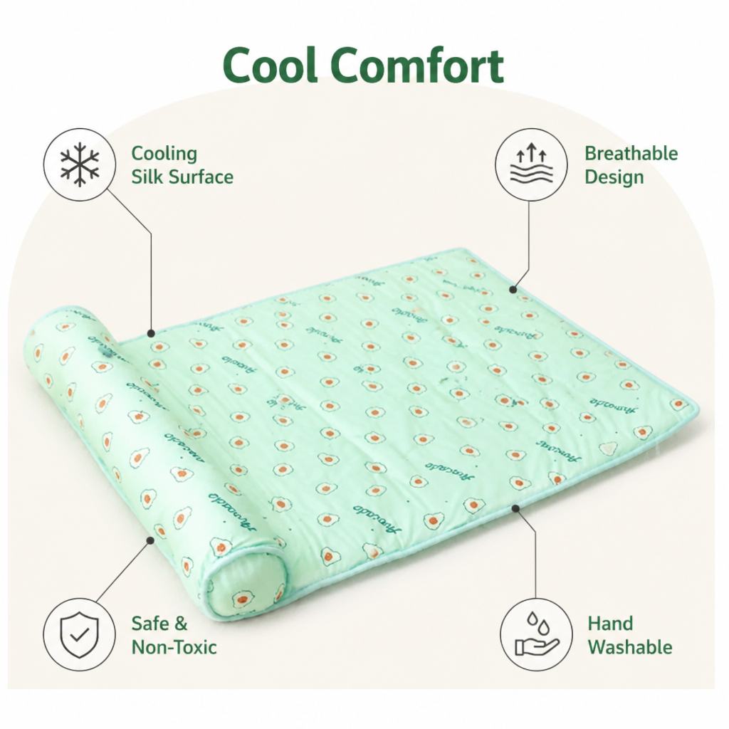 DogBedHouse Cooling Breathable Silk & Non-Toxic Pet Mat