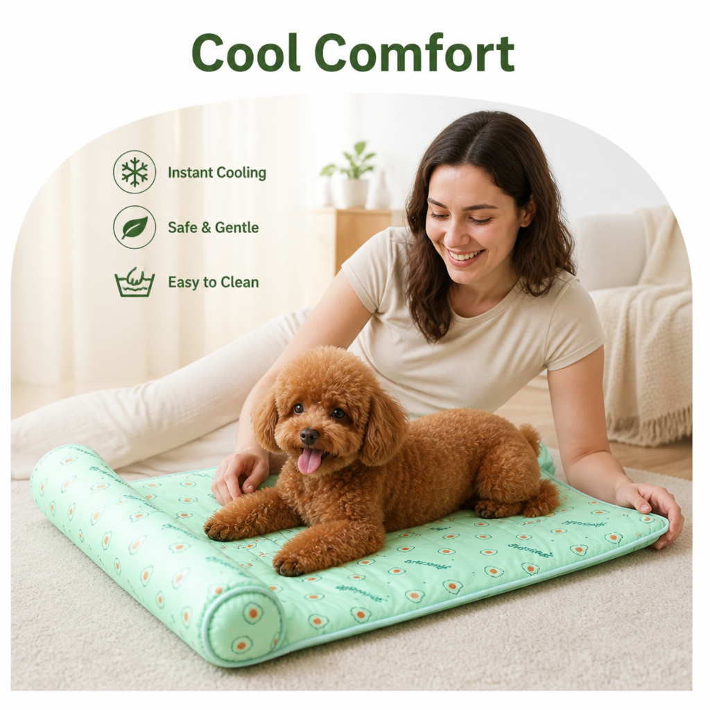 DogBedHouse Cooling Breathable Silk & Non-Toxic Pet Mat
