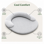 DogBedHouse Cooling Quilted Pet Mat (Removable & Washable Cover)