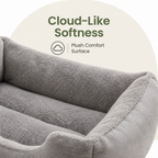 DogBedHouse Cozy Plush Donut Dog Bed (Elastic Lounger)