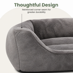 DogBedHouse Cozy Plush Donut Dog Bed (Elastic Lounger)