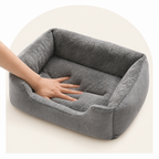 DogBedHouse Cozy Plush Donut Dog Bed (Elastic Lounger)