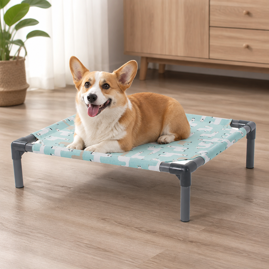 DogBedHouse Detachable Moisture-Proof & Washable Dog Hammock Bed (Non-Slip Base)