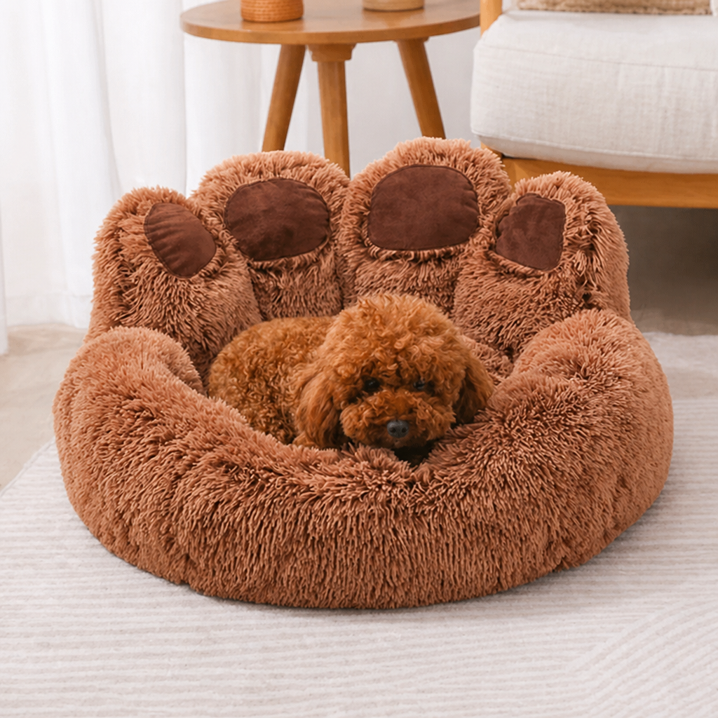 DogBedHouse Durable & Washable Plush Padded Pet Mat (Round)