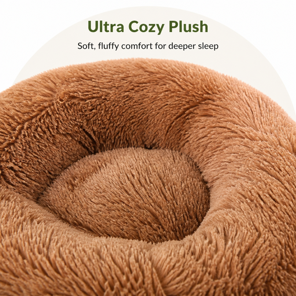 DogBedHouse Fluffy Bear-Paw & Shape-Retentive Dog Bed