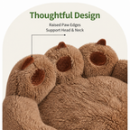 DogBedHouse Fluffy Bear-Paw & Shape-Retentive Dog Bed