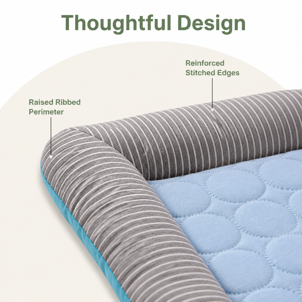 DogBedHouse Ice Silk Cooling & Non-Slip Dog Bed