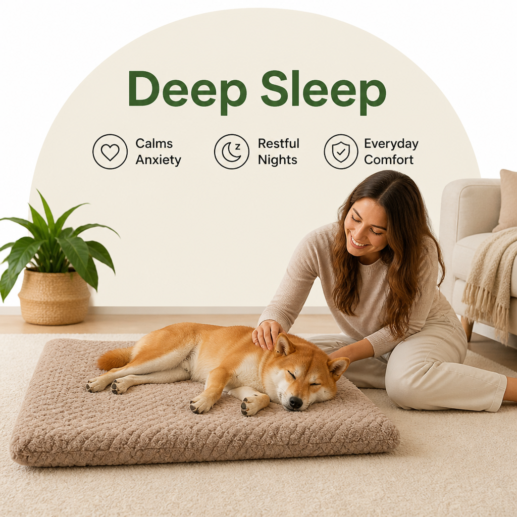 DogBedHouse Orthopedic 3D Foam Dog Bed (Removable Washable Cover)