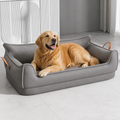 DogBedHouse Orthopedic Leather & Water-Resistant Dog Bed (Detachable Cover)