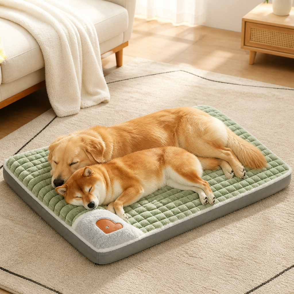 DogBedHouse Orthopedic Memory Foam Dog Bed (Machine-Washable Cover)