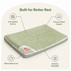 DogBedHouse Orthopedic Memory Foam Dog Bed (Machine-Washable Cover)