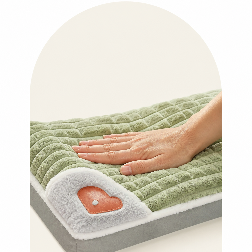 DogBedHouse Orthopedic Memory Foam Dog Bed (Machine-Washable Cover)