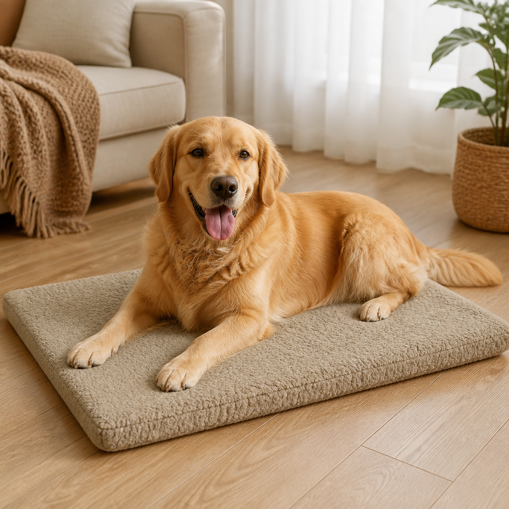 DogBedHouse Orthopedic Memory Foam & Waterproof Dog Bed (Removable Cover)