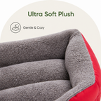 DogBedHouse Plush Faux Fur Cozy Dog Bed