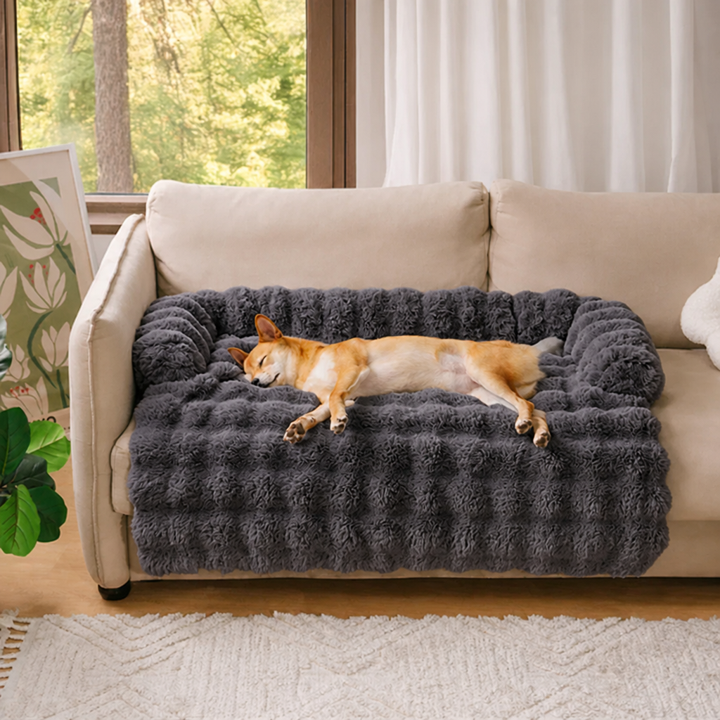 DogBedHouse Plush & Machine Washable Bolster Bed