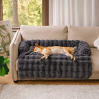 DogBedHouse Plush & Machine Washable Bolster Bed