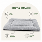 DogBedHouse Premium Fleece & Cotton Washable Dog Bed Mat
