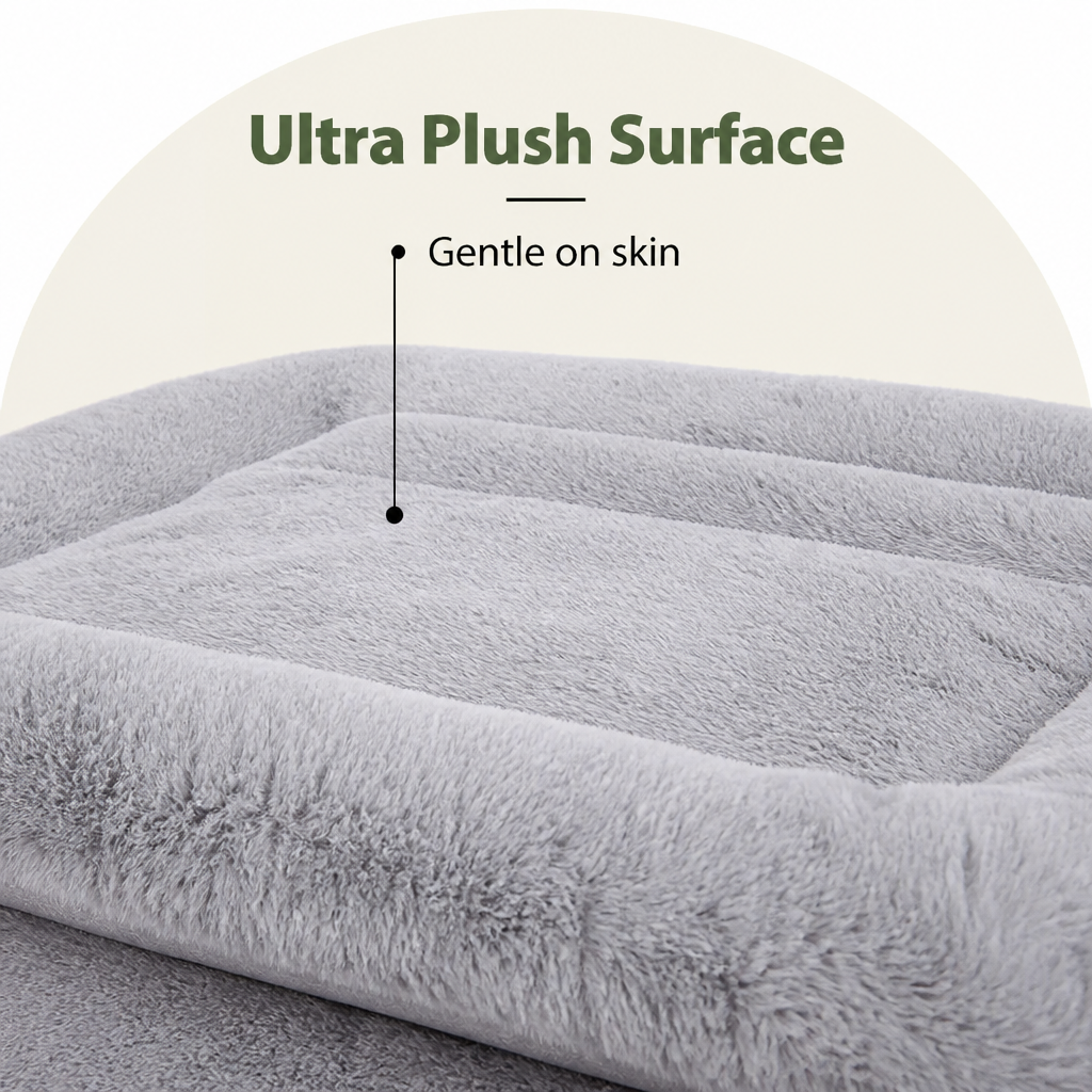 DogBedHouse Premium Fleece & Cotton Washable Dog Bed Mat