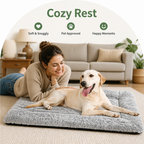 DogBedHouse Premium Fleece & Cotton Washable Dog Bed Mat