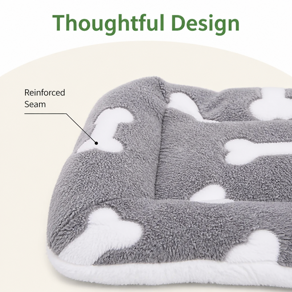 DogBedHouse Reversible Double-Sided Plush Pet Mat