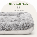 DogBedHouse Reversible Plush & High-Resilience Foam Dog Bed (Extra Large)
