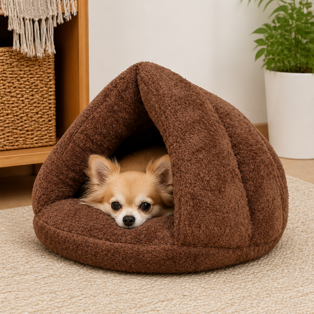 DogBedHouse Thickened Plush Triangle Kennel Mat