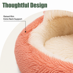DogBedHouse Ultra-Soft Plush & Washable Semi-Enclosed Dog Bed