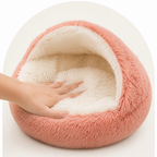 DogBedHouse Ultra-Soft Plush & Washable Semi-Enclosed Dog Bed