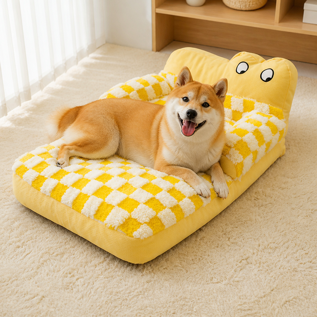 DogBedHouse Warm Plush Washable Sofa Bed