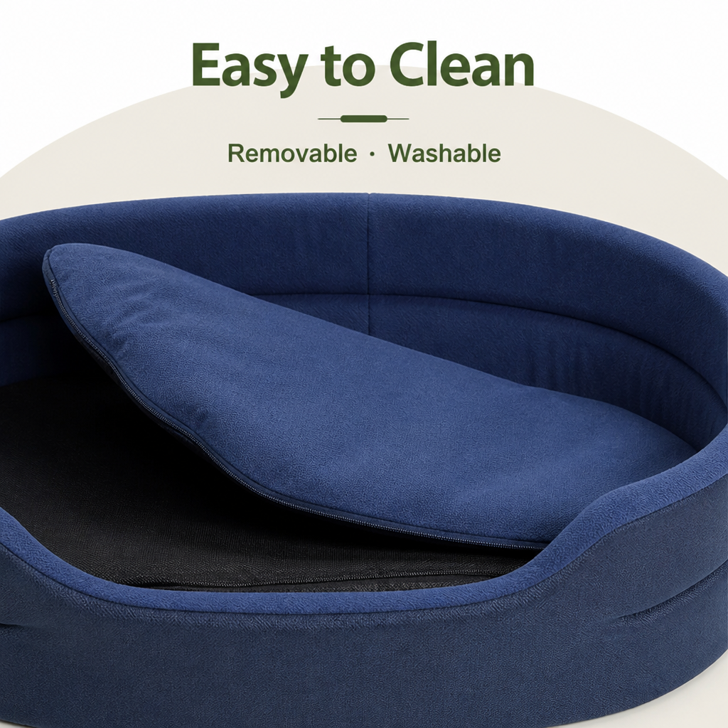 DogBedHouse Waterproof & Anti-Mite Washable Dog Bed