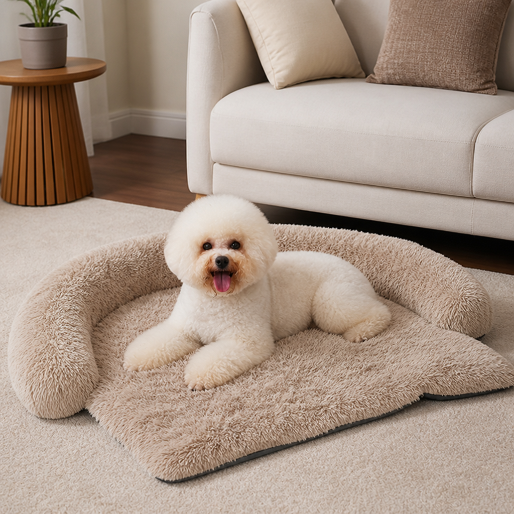 DogBedHouse Waterproof & Machine Washable Non-Slip Bolster Bed