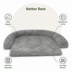 DogBedHouse Waterproof & Machine Washable Non-Slip Bolster Bed