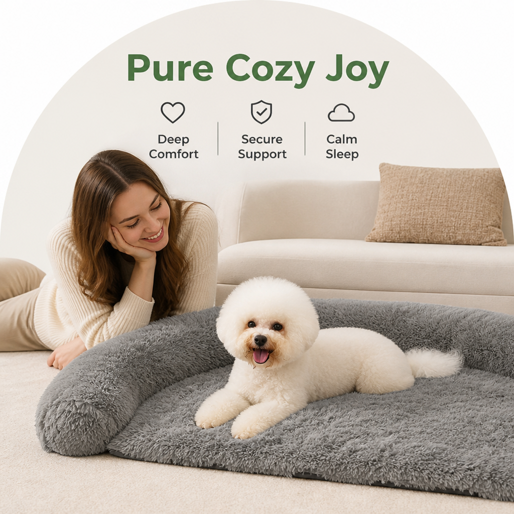 DogBedHouse Waterproof & Machine Washable Non-Slip Bolster Bed