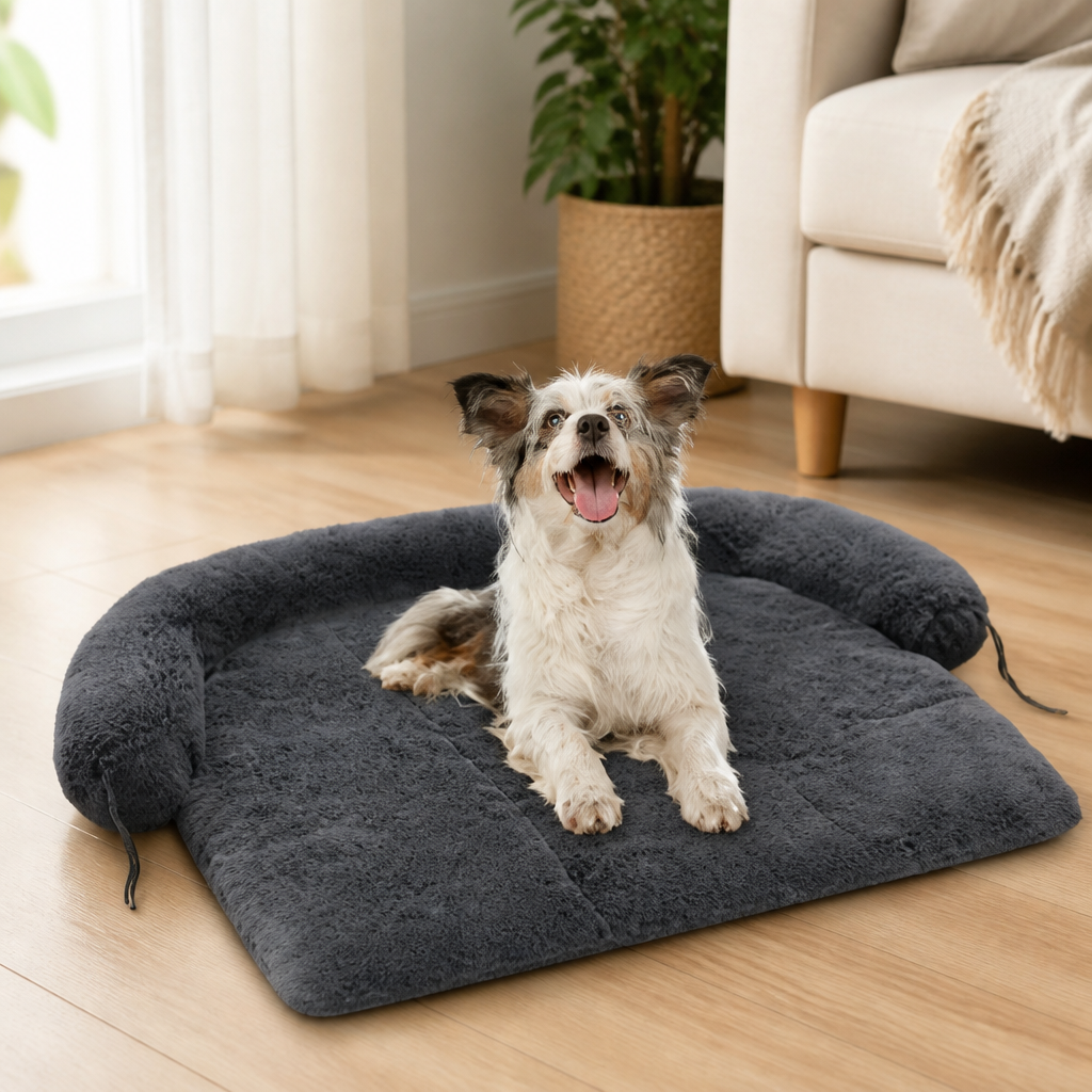 DogBedHouse Waterproof & Machine Washable Non-Slip Bolster Bed