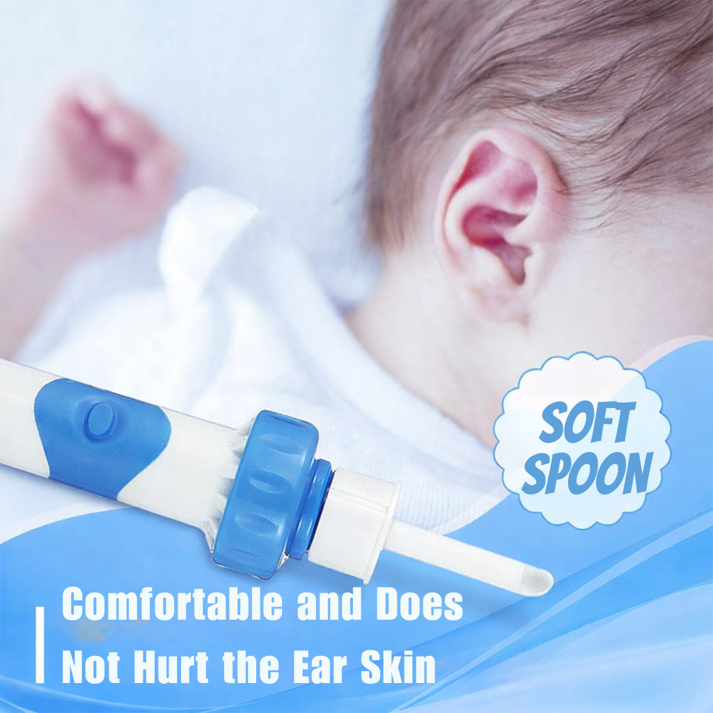 Ear Cleaner | Gentle Vacuum | Soft Silicone Tip & Vibration | Painless Cleaning