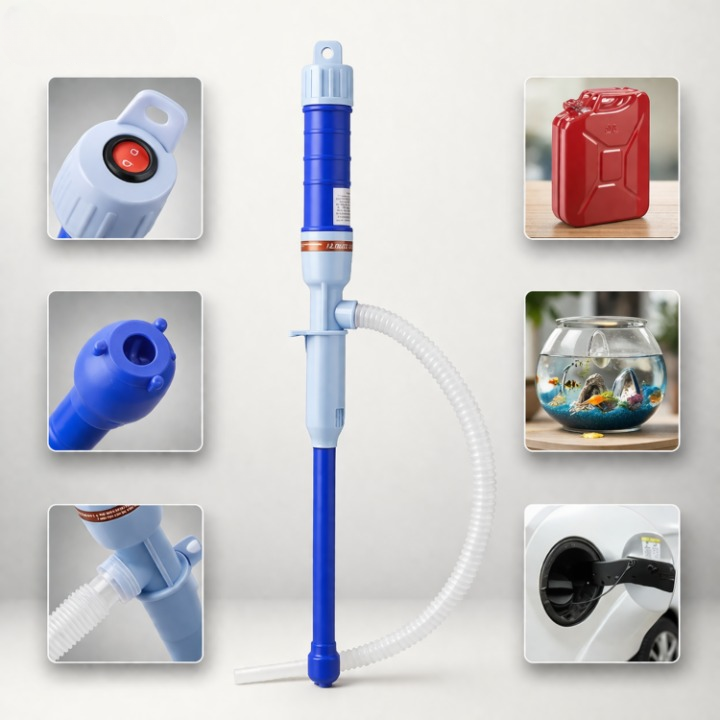 Electric Fuel Pump | Portable Leak-Free Transfer | Corrosion-Resistant | For Cars & Boats