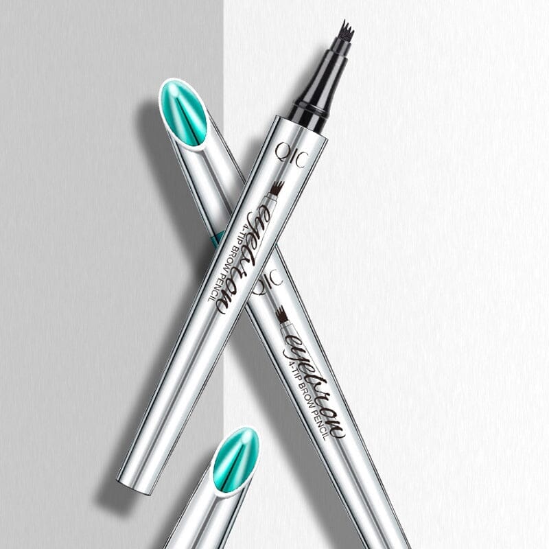 Eyebrow Pen | 3D Microblading Effect | Waterproof & Smudge-Proof | 4-Prong Fork Tip