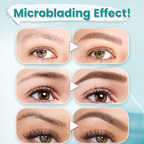 Eyebrow Pen | 3D Microblading Effect | Waterproof & Smudge-Proof | 4-Prong Fork Tip