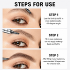 Eyebrow Pen | 3D Microblading Effect | Waterproof & Smudge-Proof | 4-Prong Fork Tip