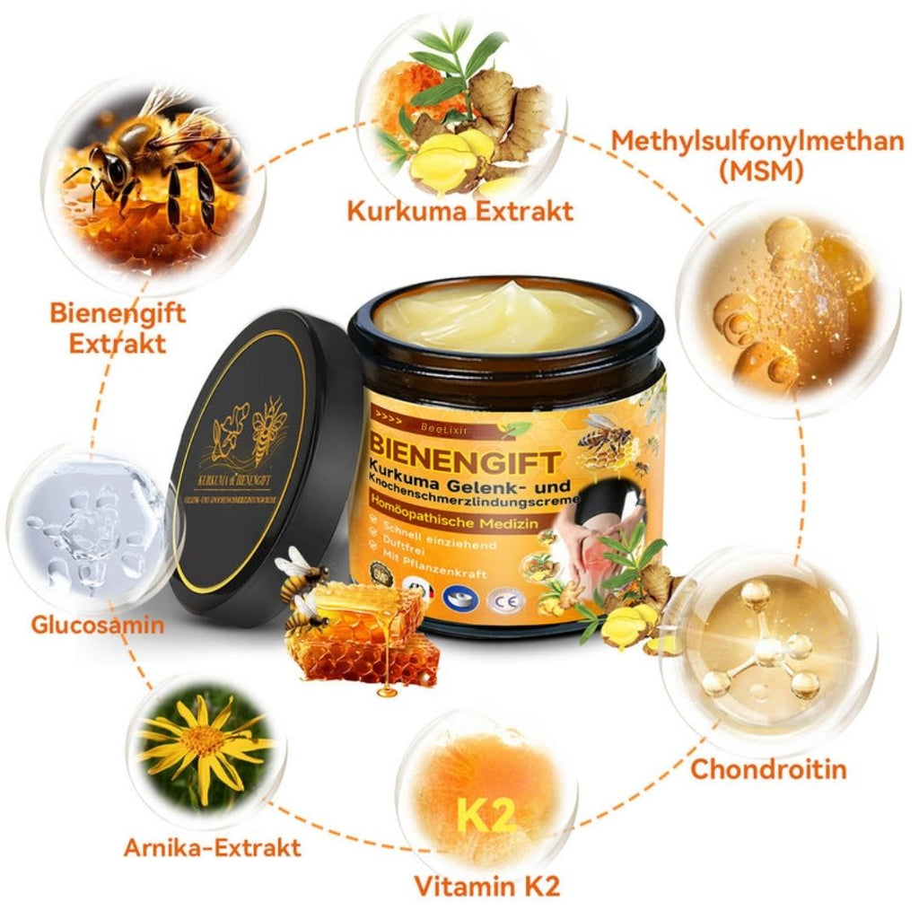 Face & Body Cream | Bee Venom Peptides | Hyaluronic Acid & Collagen | Fast-Absorbing Formula