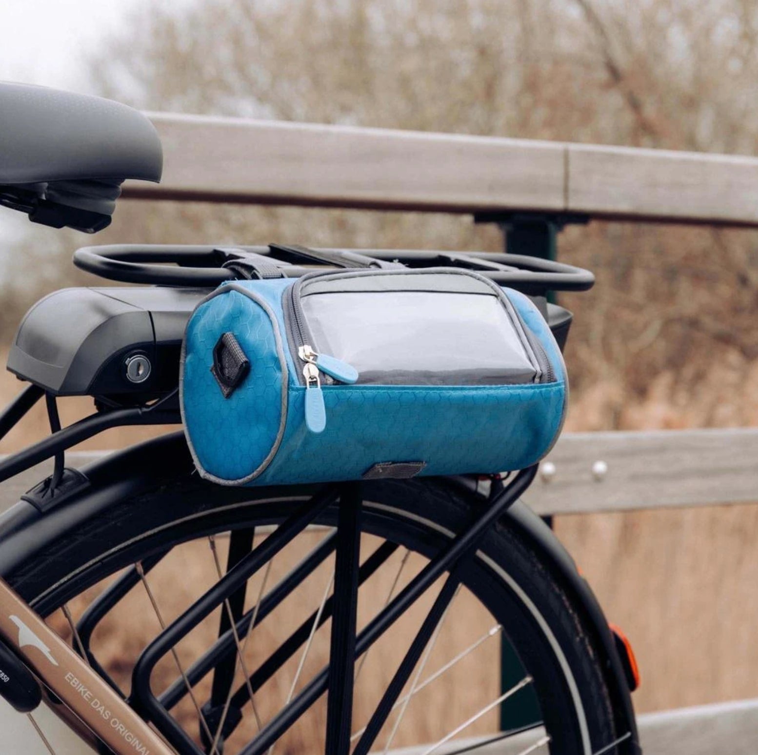 Fahrrad Lenker Tasche | Touchscreen Fenster | Wasserabweisendes Nylon | Universelle Klettbefestigung