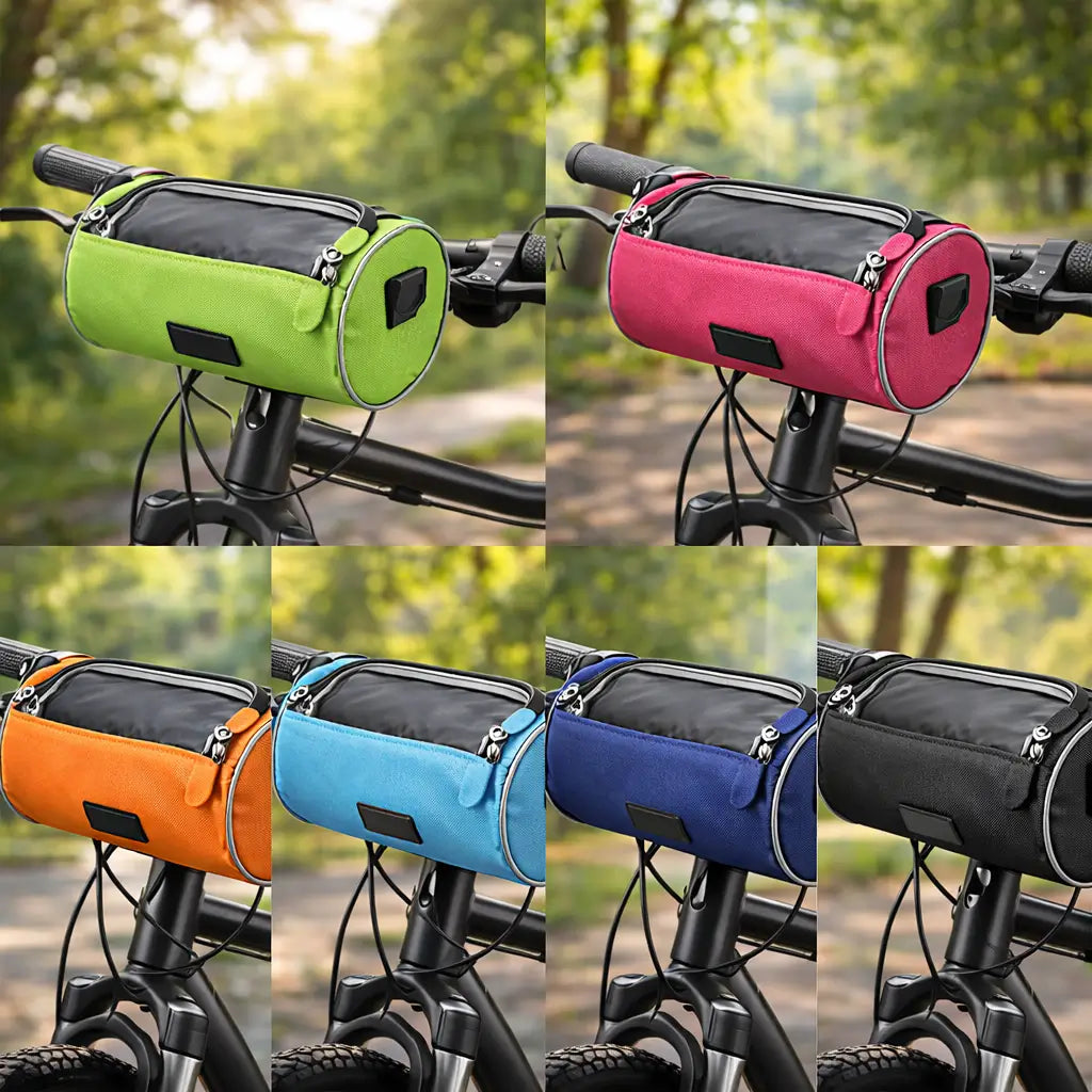 Fahrrad Lenker Tasche | Touchscreen Fenster | Wasserabweisendes Nylon | Universelle Klettbefestigung