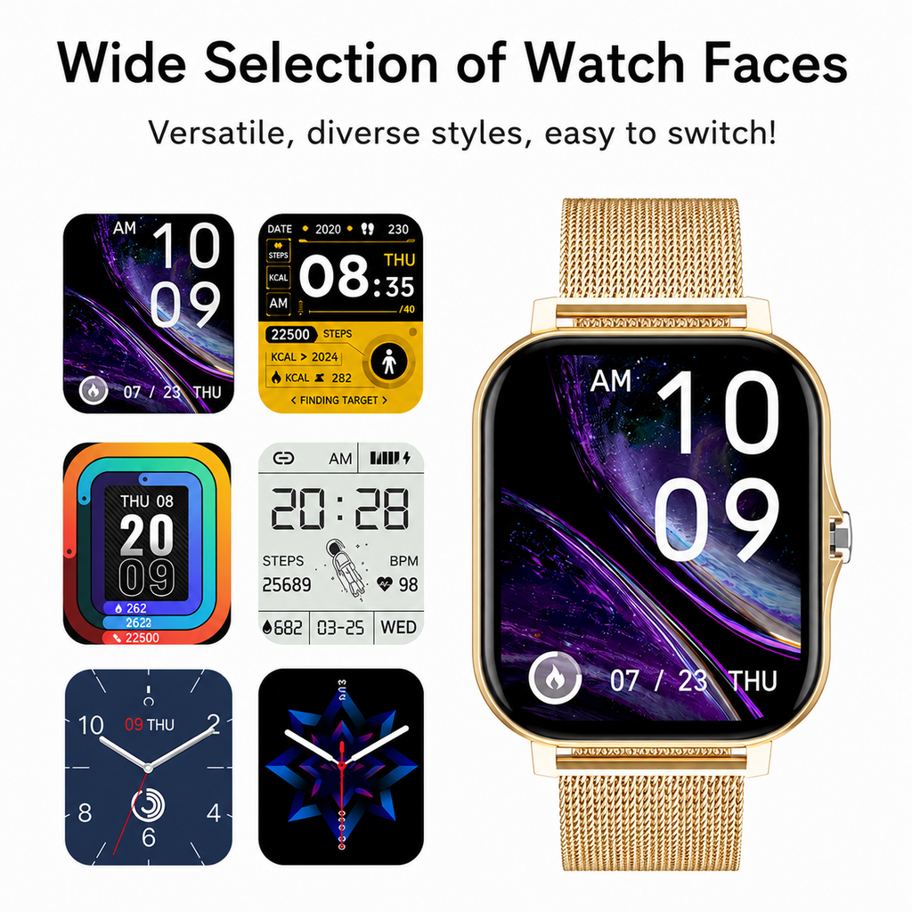Fitness Smartwatch | Health Monitoring (Heart Rate & SpO2) | Long Battery Life
