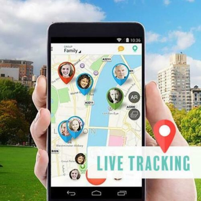 GPS Tracker | Real-Time Tracking | SOS Button & Geofence Alerts | Compact Portable Design