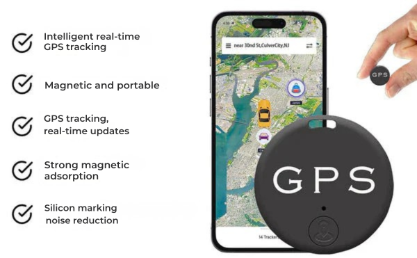 GPS Tracker | Real-Time Tracking via App | Magnetic Mounting | Long Battery Life