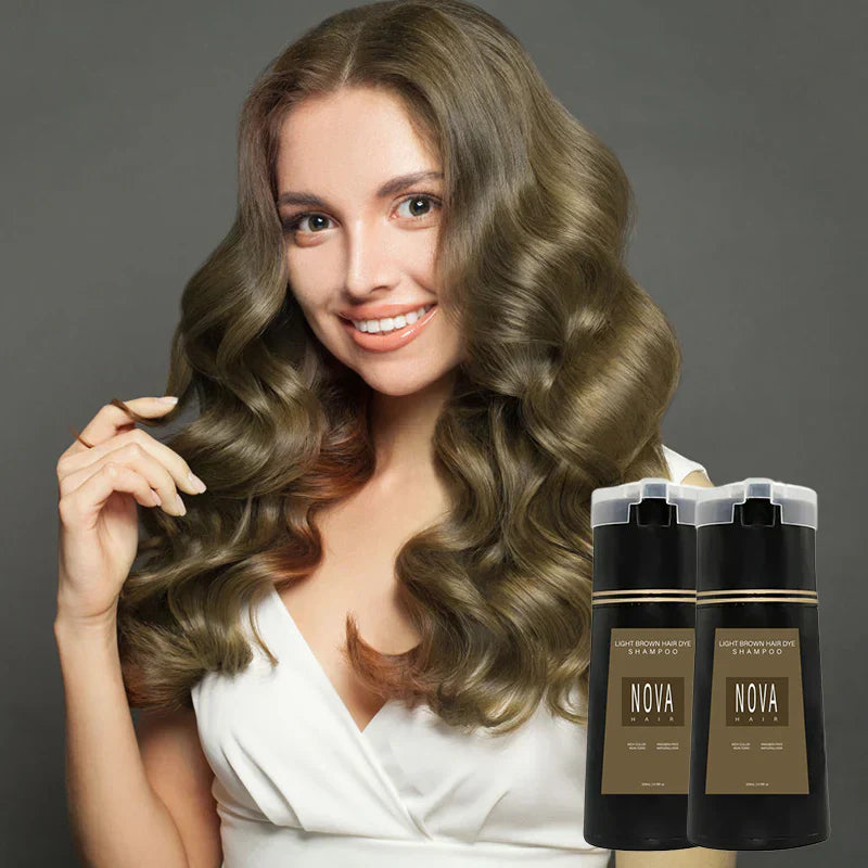 Haarfärbe-Shampoo | Farbschutz & Grauabdeckung | 200ml | Einfache Anwendung zu Hause