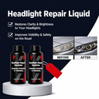 Headlight restoration fluid | Removes yellowing & oxidation | UV protection | 2-Pack