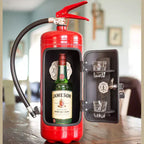 Hidden Bar | Fire Extinguisher Design | Lockable Metal Cabinet, Fits 500ml Bottles
