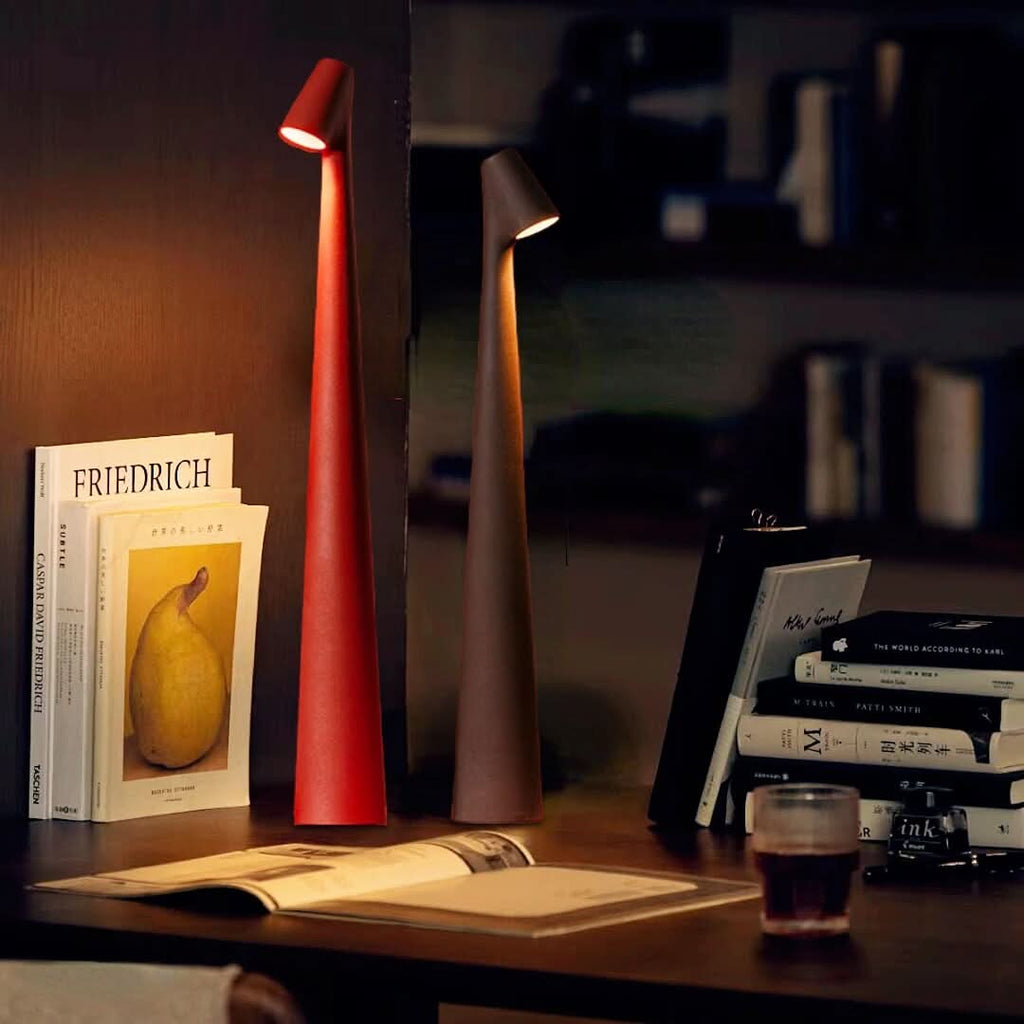 Indoor Table Lamp | Wireless Designer LED | 3-Stage Touch Dimming | USB Rechargeable