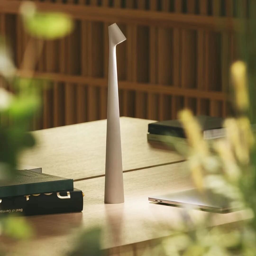 Indoor Table Lamp | Wireless Designer LED | 3-Stage Touch Dimming | USB Rechargeable